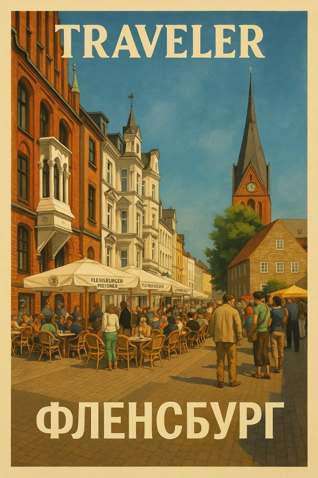 🌍 Фленсбург — уютный город на севере Германии, распол...