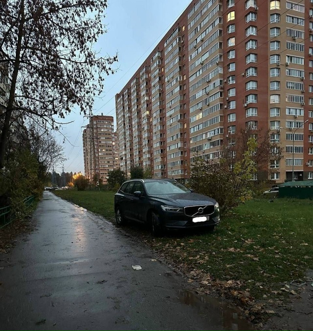 ?В новом Павлино водитель решил, что парковаться намн...