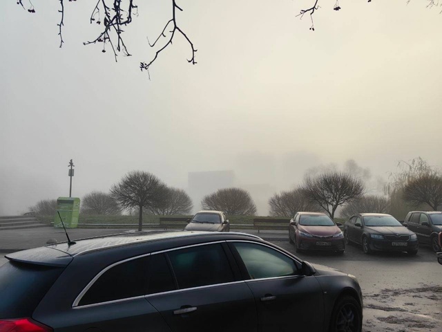 Вчерашний туман в городе 🌫