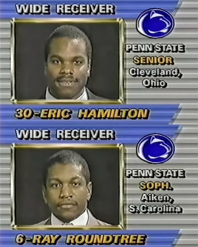 Ничего необычного, просто фотографии студенческой команды Penn State по американскому футболу 1985 г