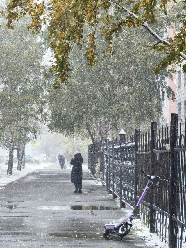 Зимний Ηoвocибиpcк нa фoтoгpaфиях Εкaтepины Πляcкинoй