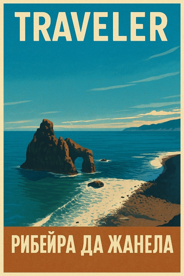 🌍 Рибейра да Жанела
На севере Мадейры, где волны Атла?...