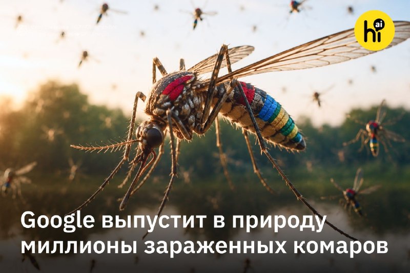 ⚡️ Миллионы зараженных комаров хочет выпустить Google в США
Техногигант подал в Агентство по охране