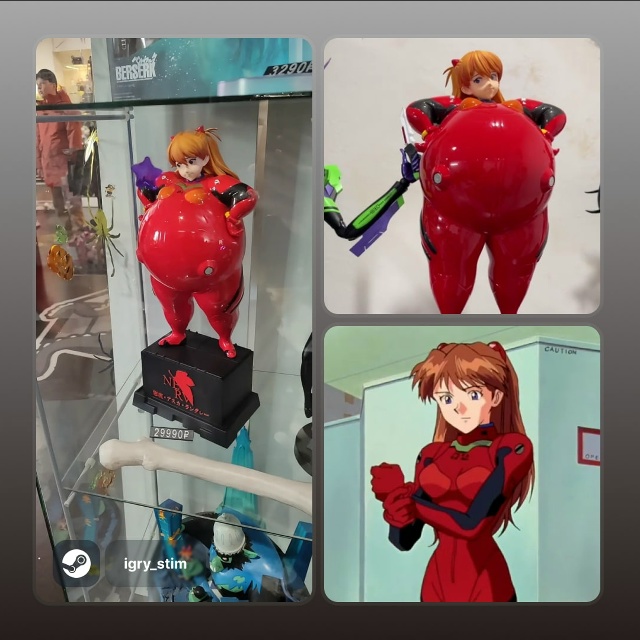 👀 Фигурка пузатой Аски из Евангелиона хайпует в сети
...