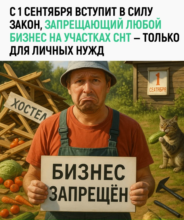 Новые правила: дача — для картошки, а не для денег. Карт...
