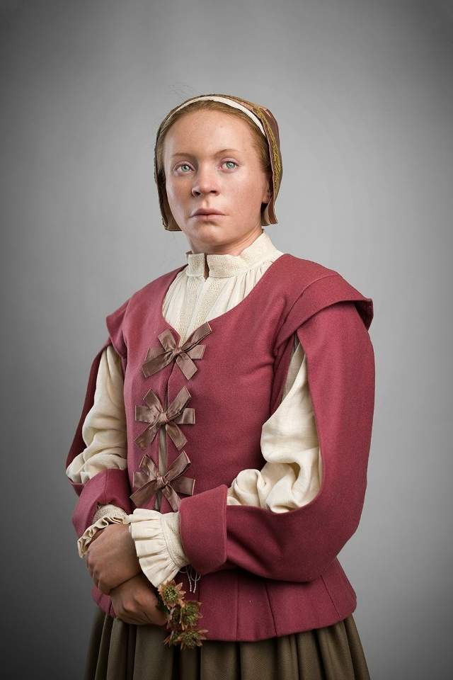 Реконструкция дамы XVII века, скелет которой был найден ?...