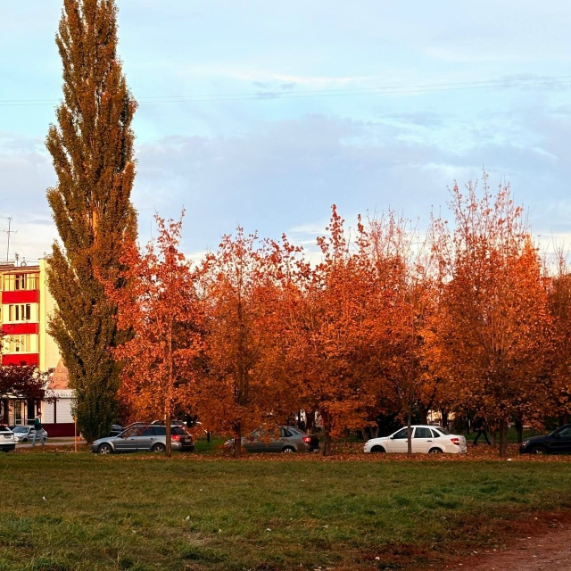 Какая красота,на аллее Батыра