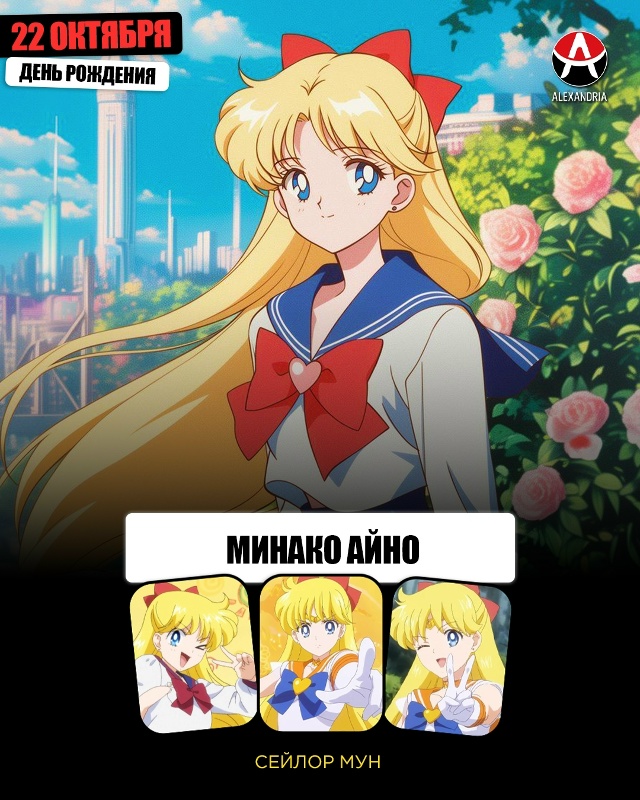 🎁 22 октября - день рождения Минако (Сейлор Венера) из «?...