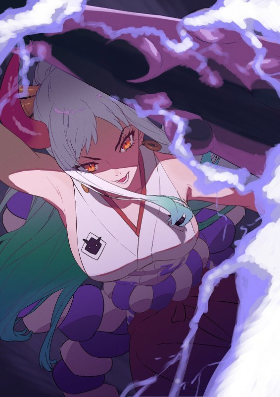 🎉Официальная иллюстрация ко дню рождения Ямато из аниме «Ван-Пис»