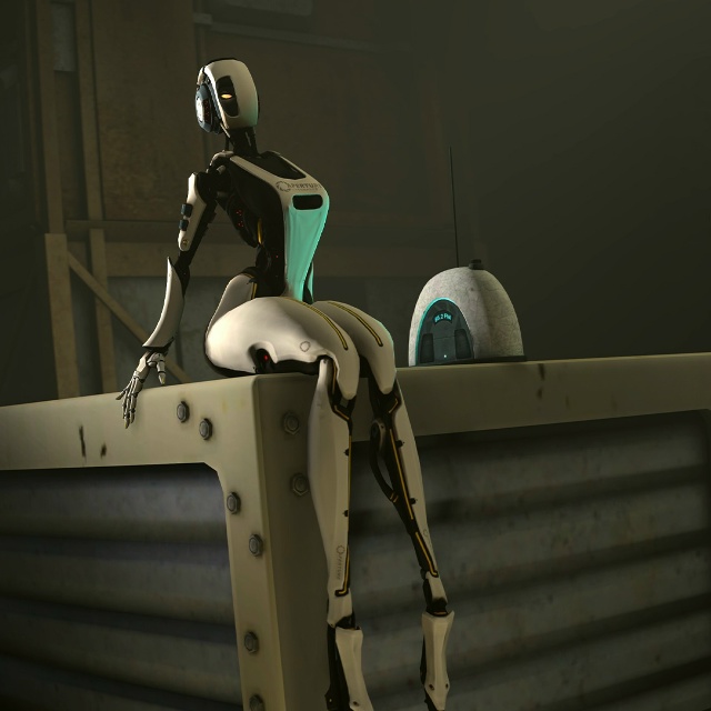 3D-художник под ником Thiccy Things создал гуманоид-версию GLaDO...