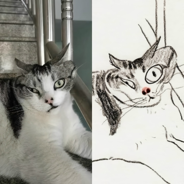 Сходство потрясающее
Почерк шаржиста