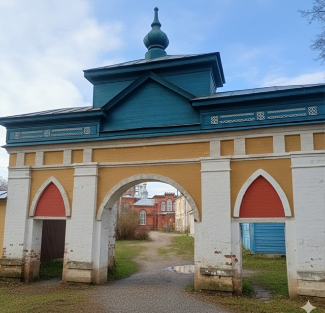 Искусственный интеллект плюс арка сквера Магницкого)