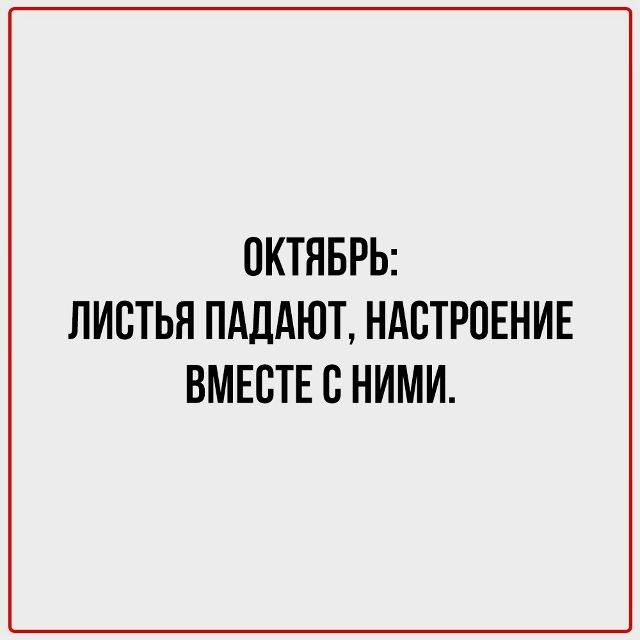 Вроде совсем недавно было лето.
А оказывается, уже октя...