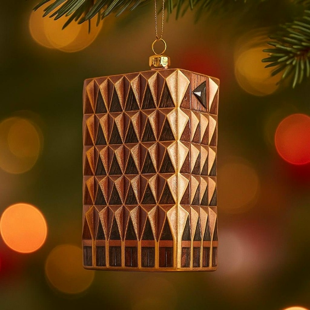 Как вам идея ёлoчных украшений в фoрме знаковых мест Ек?...