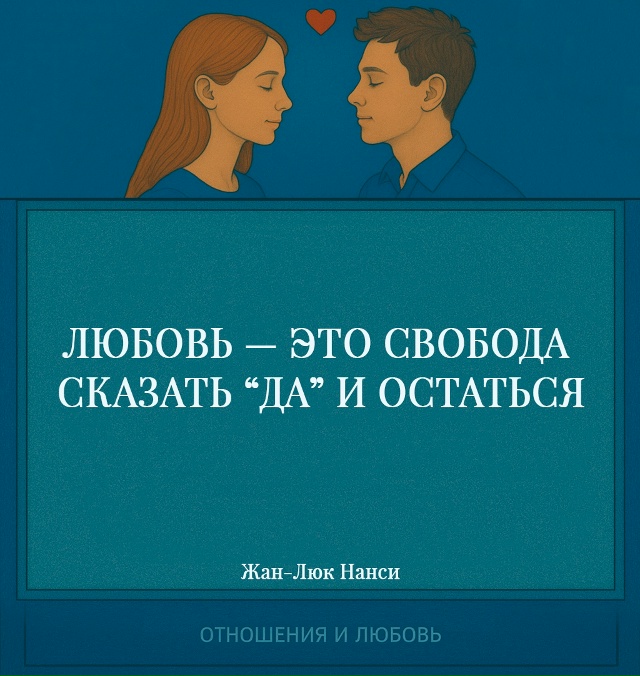 Нанси подчёркивает, что любовь не может существовать б...