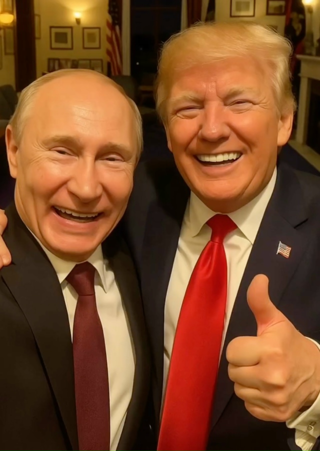 В сети появились новые фото со встречи Путина и Трампа,...