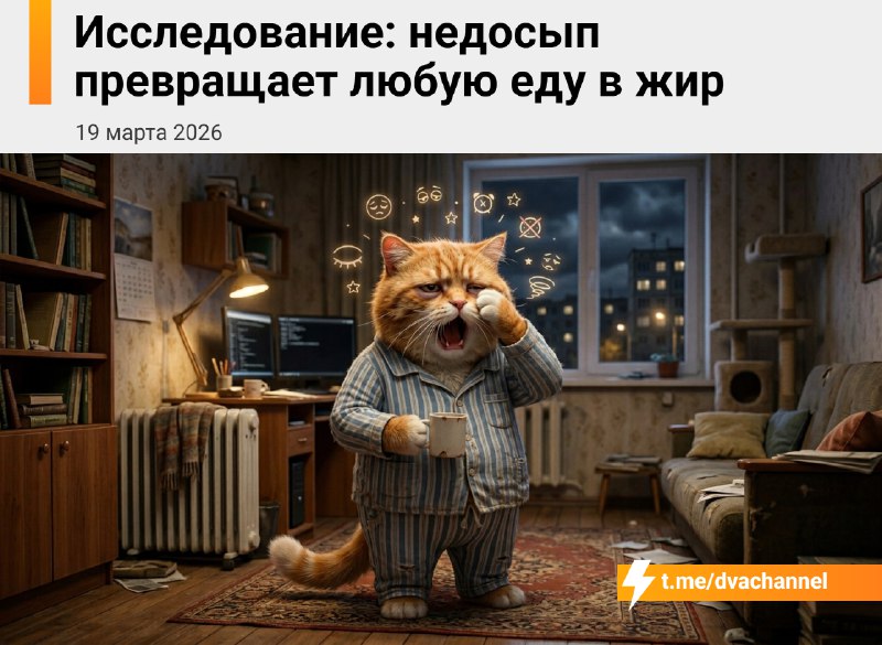 Недосып превращает любую еду в жир — если спать меньше семи часов, не спасёт даже идеальное питание,