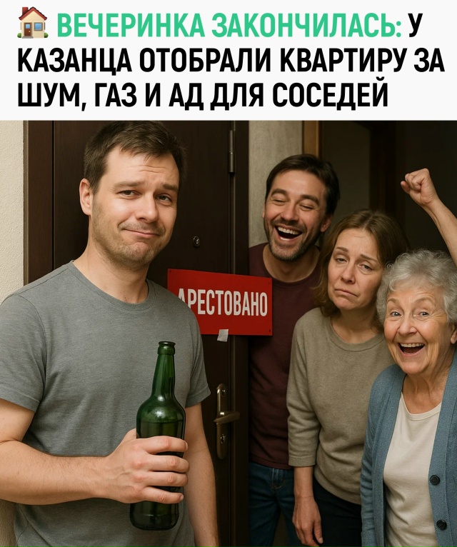 В Казани мужчину лишили квартиры после жалоб всего под...