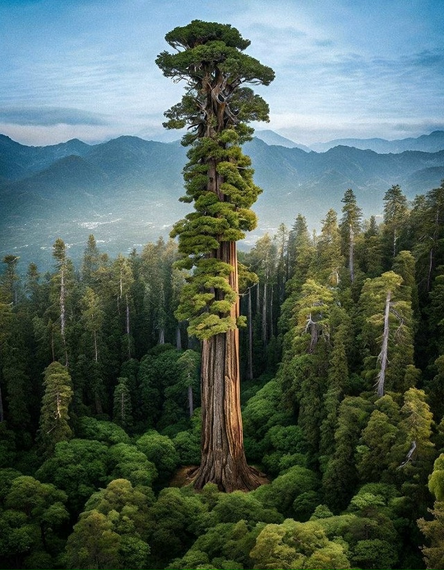 Дерево генерала Шермана возвышается в спокойном велич...