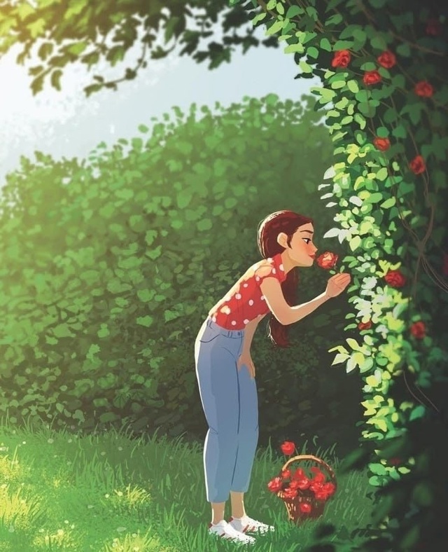 Правила счастливого лета:⠀ ⠀
🌿 Просыпаться тогда, ко...