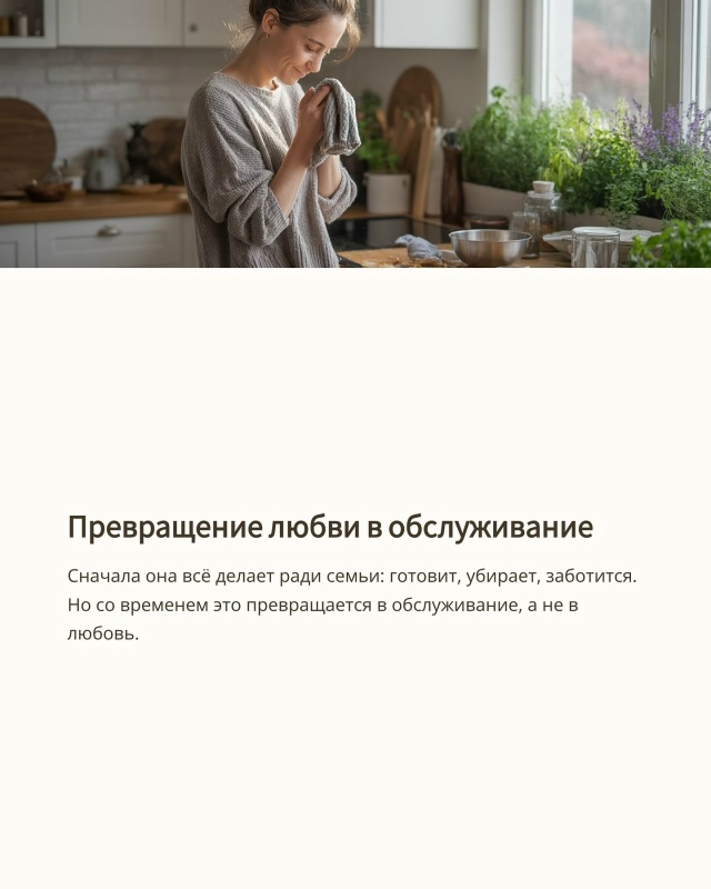 Поэтому прежде всего надо любить себя! А потом уже мужа...