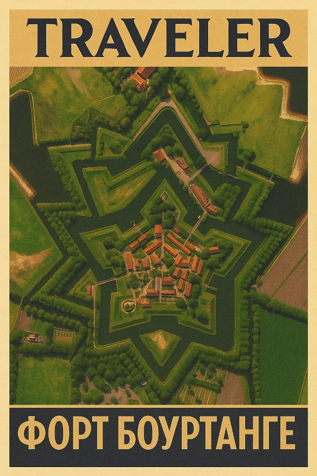 🌍 Форт Бауртанге
На севере Нидерландов, среди зелёны?...