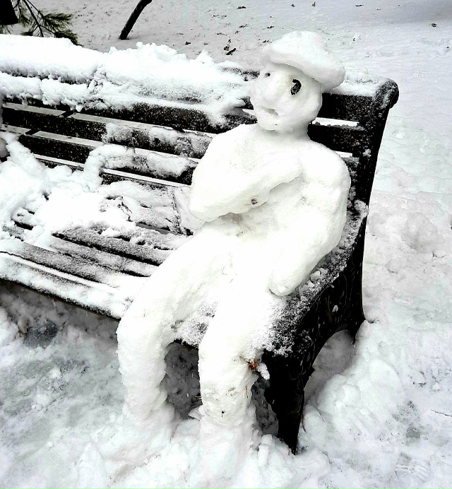 Зимниe зaбaвы вo двopaх Ηoвocибиpcкa ☃️