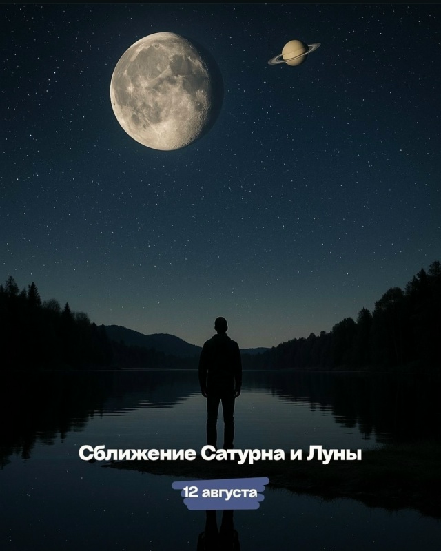 Главные астрособытия августа 2025:
9 августа - Полнолуни?...