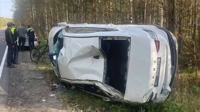 На трассе у Lada Vesta неожиданно заклинило рулевое управл?...