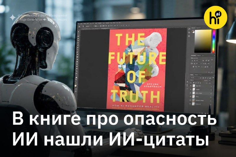 👨‍💻 В книге о том, как ИИ искажает правду, нашли выдуманные ИИ цитаты
Автор книги «Будущее правды: