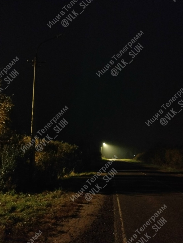 д.Клишино, не работают восемь фонарей освещения дороги...