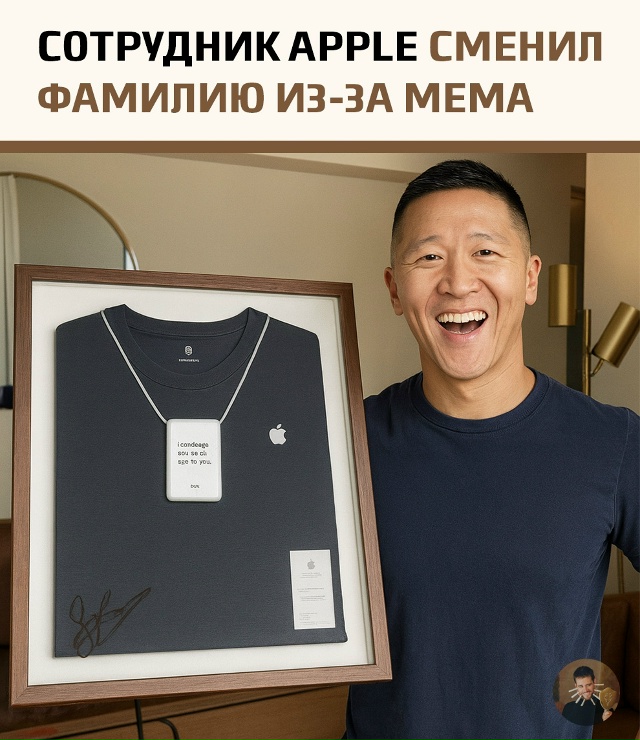 В 2012 году работник Apple Store по имени Сэм Санг стал звездо?...