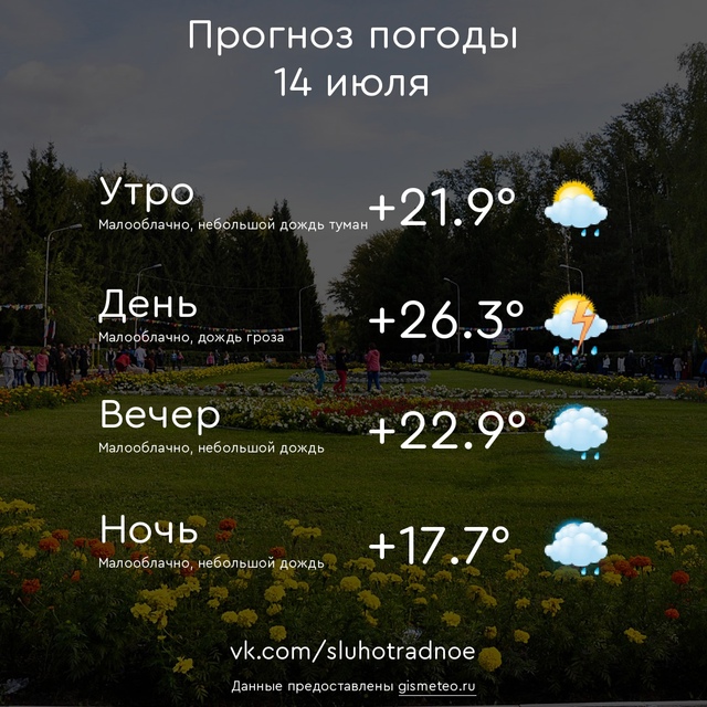 ⛅ Доброе утро, Отрадненцы! Всем продуктивного и приятн...
