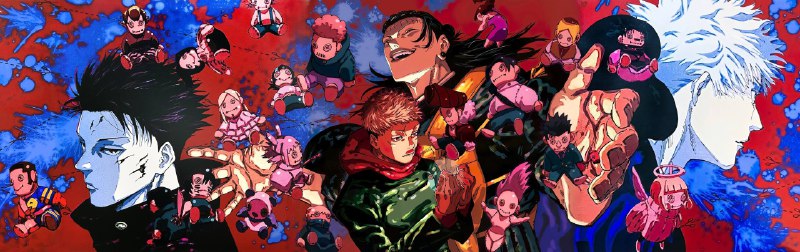 ⚡️Полная иллюстрация обложки опенинга 3 сезона «Магической битвы» от Гэгэ Акутами.