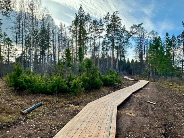 Осенние дожди внесли коррективы в график, и обустройст...