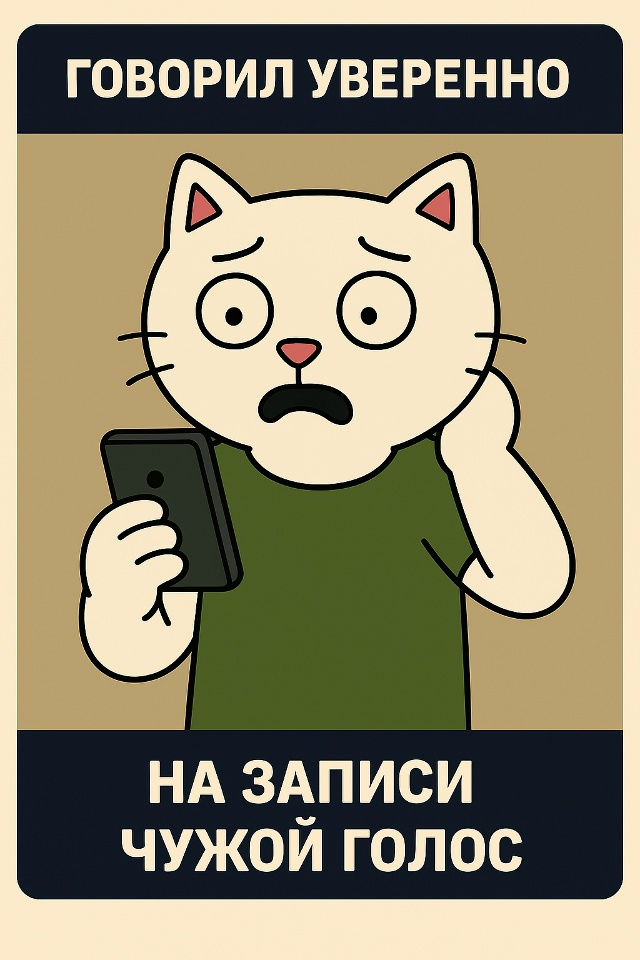 В голове звучал нормально, даже красиво.
А на записи — ?...