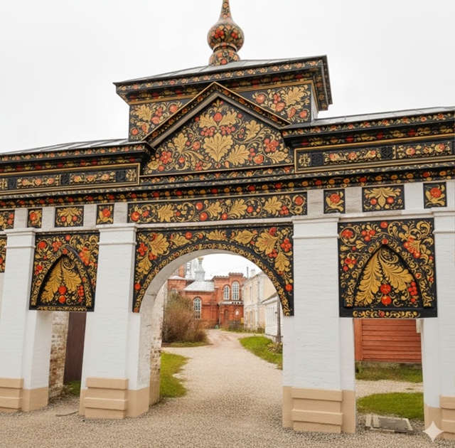 Искусственный интеллект плюс арка сквера Магницкого)