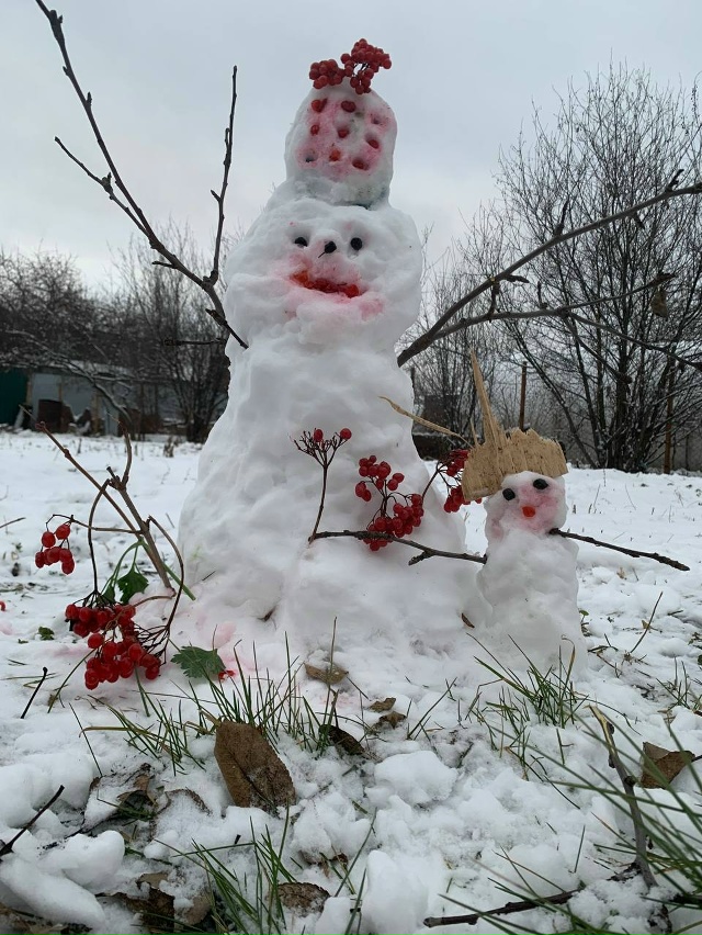 Жители делится своими☃ снеговиками
Ну что сказать: к...