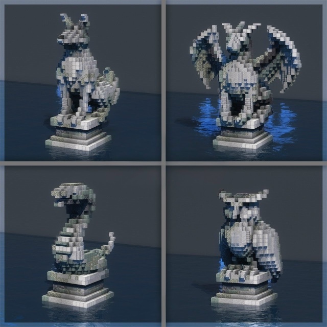 Атмосферные каменные статуи животных 🐾
Идеальное до?...