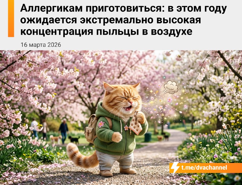 Для аллергиков наступили тяжёлые времена — эксперты прогнозируют экстремально высокую концентрацию п