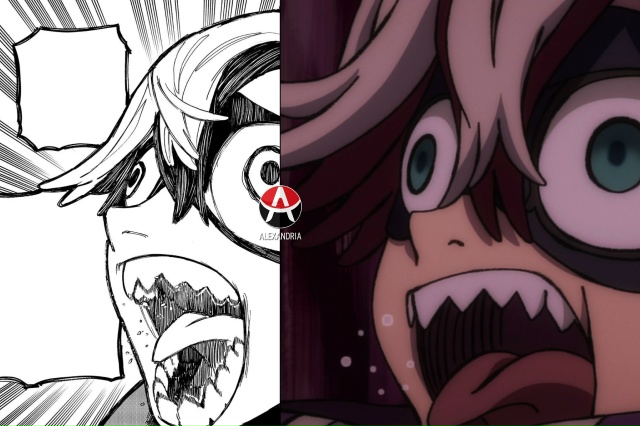 🔥 Сравниваем «Гачиакуту»: манга х 19 серия.
#сравнение...