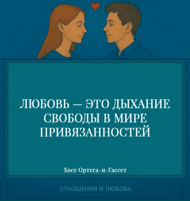 Ортега-и-Гассет говорит о том, что любовь не превращает...