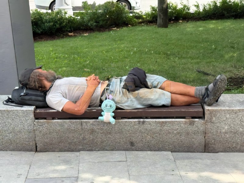 В Москве заметили спящего бездомного с… Лабубой
Даже у бомжа есть Лабуба