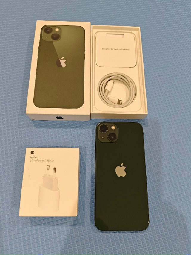 Продам айфон 13 на 128гб зелёного цвета состояние аккуму?...