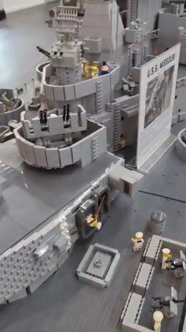 Эпичный многометровый линкор «Миссури» из LEGO⁠⁠