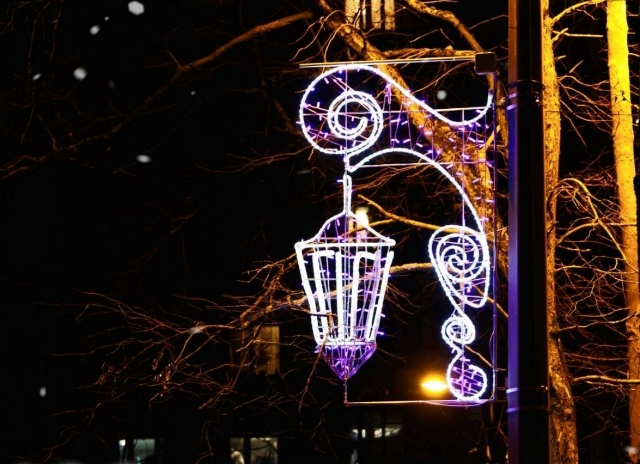 Световые композиции с зимними названиями — «Январска?...