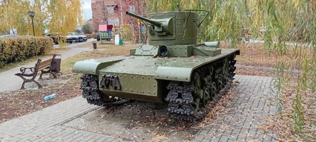 В Сызрани кто‑то повредил табличку на башне танка Т‑26...