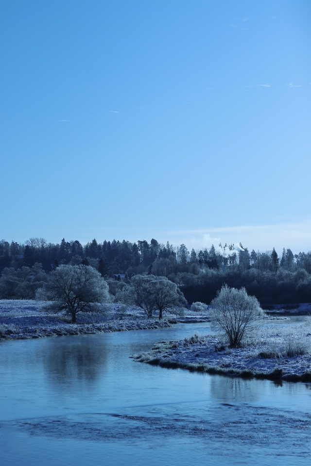 Мороз и солнце на реке Руза ❄️☀️