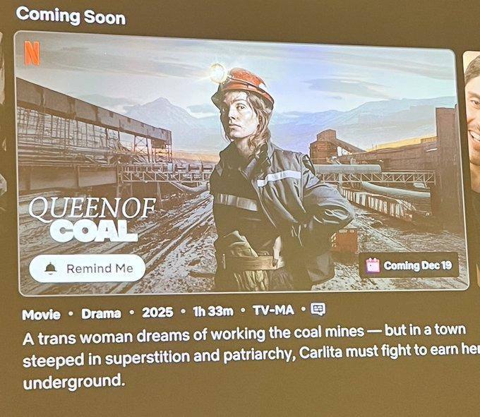 Netflix снова ультует
Скоро на стриминге выйдет фильм «Королева угля», который расскажет про трапа,