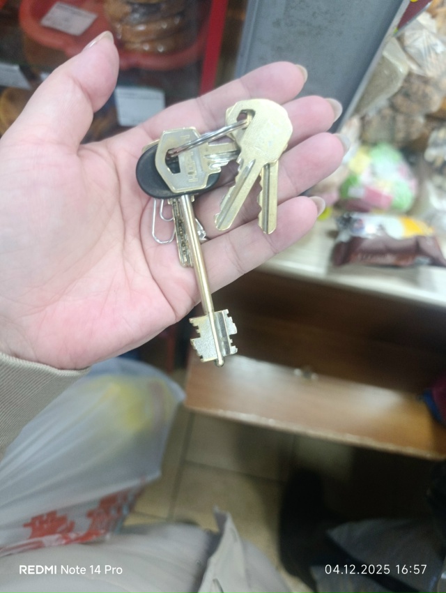 Найдены ключи. Забрать можно в магазине 